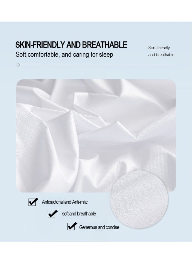 Waterproof Mattress Protector, Queen Size, Polycotton Terry, Deep Pocket 9-18 inch, Washable - Image 3