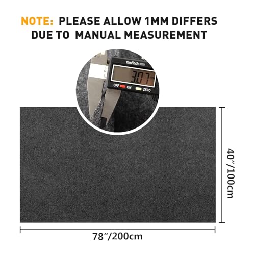 Halero 78"x40" Grey Underfelt Carpet for Speaker, Sub Box Carpet, Auto, RV, Boat, Marine, Truck, Car Trunk Felt Fabric Material - Image 3