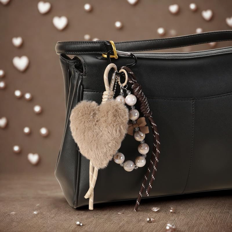 SALTY Oh My Heart Bag Charm | Key Ring for Handbags | keychain for girls cute |Aesthetic Phone charms Car Key chain | Travel Accessories | Ideal for Gifting - Image 5