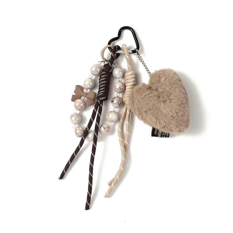 SALTY Oh My Heart Bag Charm | Key Ring for Handbags | keychain for girls cute |Aesthetic Phone charms Car Key chain | Travel Accessories | Ideal for Gifting - Image 2