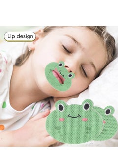 SYOSI 30 Pcs Sleep Strips for Kids Mouth Tape for Sleeping Anti Snoring Devices Kids Mouth Tape Reduce Snoring Avoid Mouth Breathing Improve Sleep Lip Patches for Loud Snoring Cartoon Frog  - Image 4