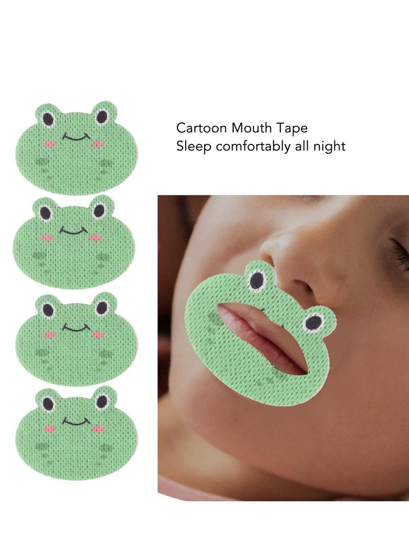 SYOSI 30 Pcs Sleep Strips for Kids Mouth Tape for Sleeping Anti Snoring Devices Kids Mouth Tape Reduce Snoring Avoid Mouth Breathing Improve Sleep Lip Patches for Loud Snoring Cartoon Frog  - Image 5