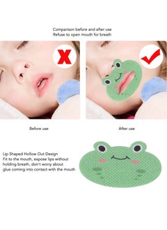 SYOSI 30 Pcs Sleep Strips for Kids Mouth Tape for Sleeping Anti Snoring Devices Kids Mouth Tape Reduce Snoring Avoid Mouth Breathing Improve Sleep Lip Patches for Loud Snoring Cartoon Frog  - Image 2