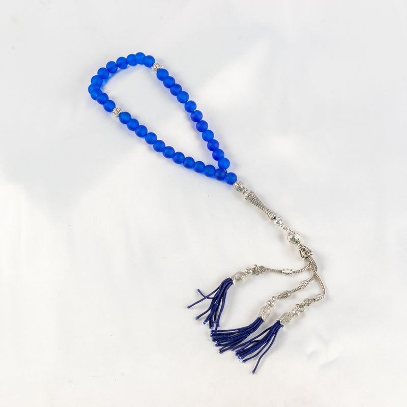 Fabulous Blue Opal Stone Prayer Bead of 33 Beads - Image 1