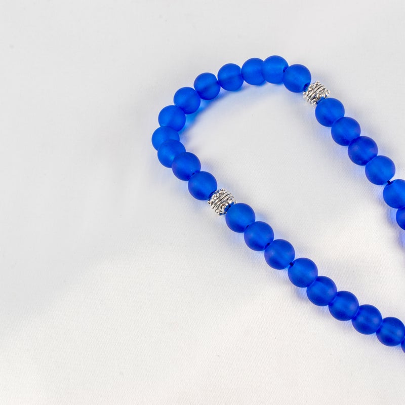 Fabulous Blue Opal Stone Prayer Bead of 33 Beads - Image 2