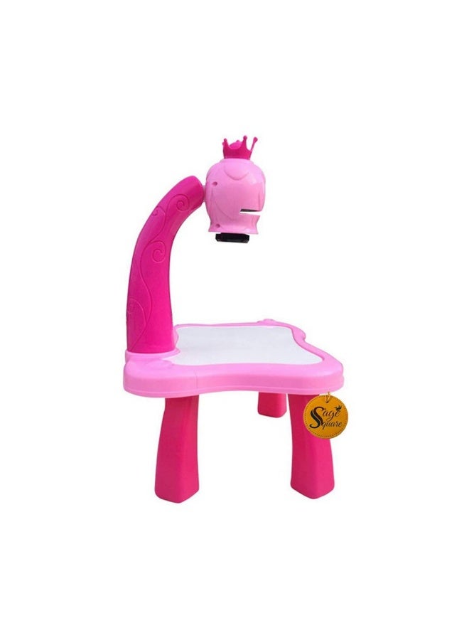 Adjustable Rotating Kids Projector Painting With 12 Colour Markers And 24 Patterns To Trace - Image 4