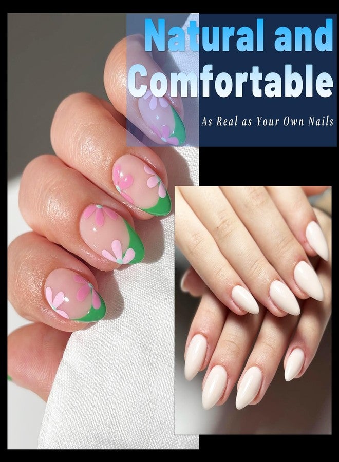 Lifextol 240pc Almond Gel Nail Tips Short Fake Nails for Press on Nails Clear Acrylic Nails Tips, 12 Sizes Half Cover Nail tips Almond Soft Gel Nail Tips False Nails Extension Artificial Fingernail - Image 5