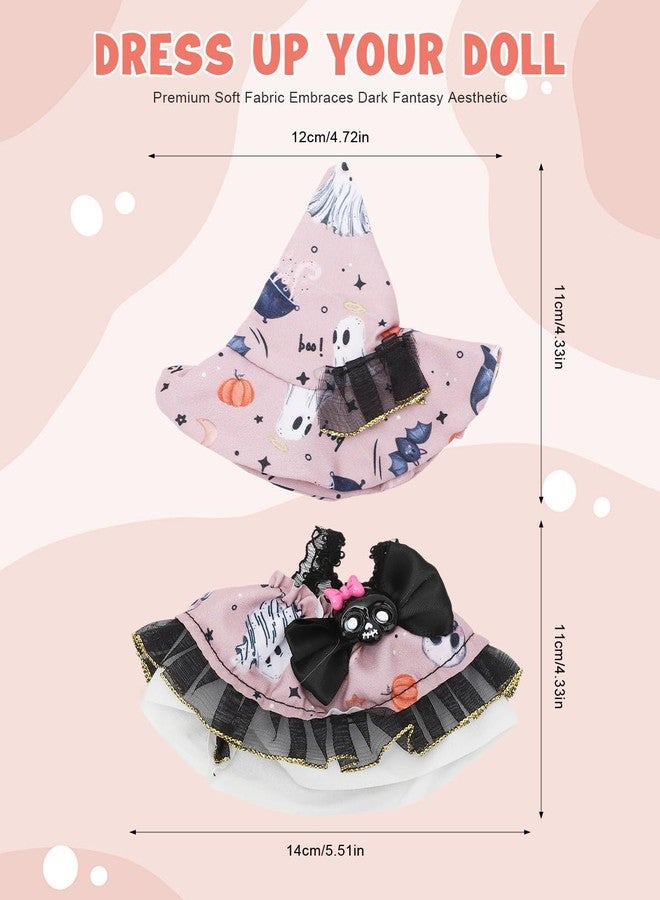 DASIAUTOEM Doll Outfit Clothes Set for 17cm Dolls, Premium Fashion Halloween for Dolls Accessories (NO Doll) Halloween (Halloween 1) - Image 2