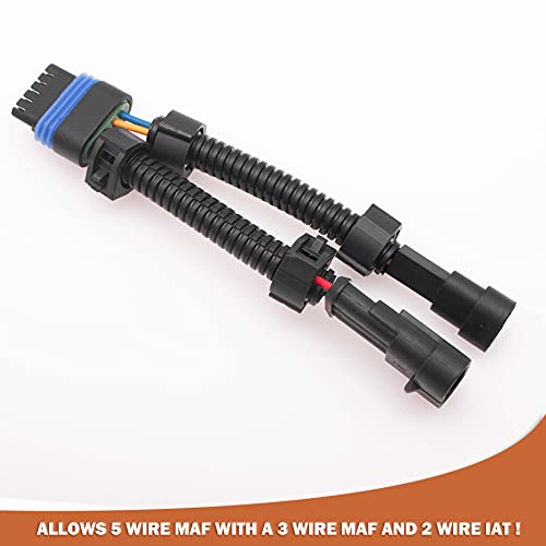 DREAPATS LS1 3 Wire to LS2 LS6 LQ4 to 5 Wire Mass Air Flow Adapter with Intake Air Temperature Signal - Image 3