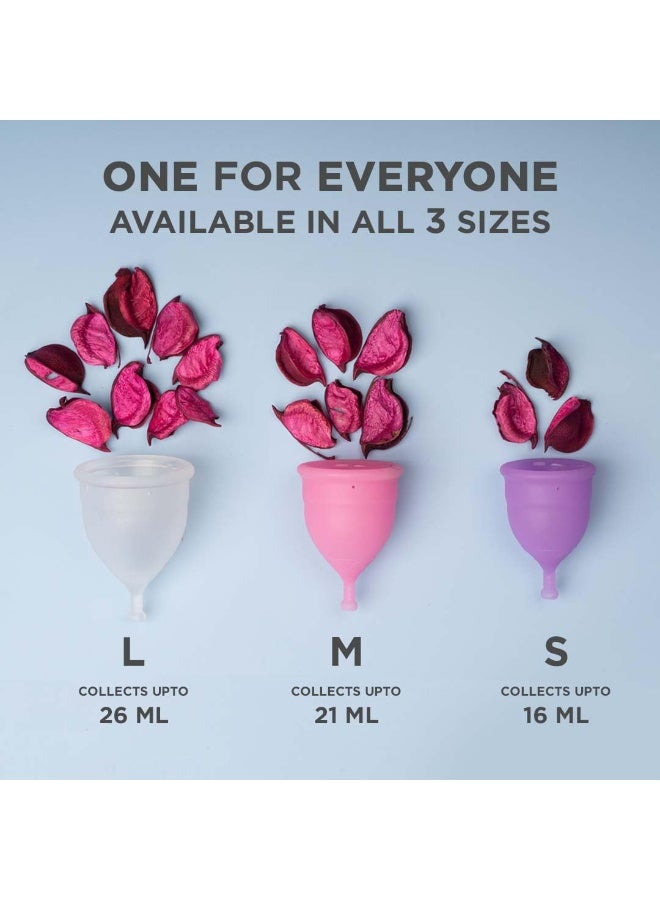 PEESAFE Pee Safe Reusable Menstrual Cup for Women - Small Size with Pouch|Ultra Soft, Odour and Rash Free|100% Medical Grade Silicone |No Leakage | Protection for Up to 8-10 Hours | US FDA Registered,Pack of 1 - Image 3