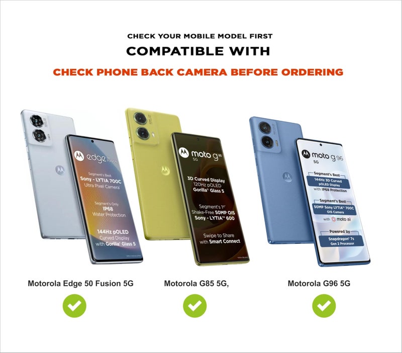 SBMS Silicone Back Cover Case for Motorola Edge 50 Fusion 5G / Moto G85 5G / Moto G96 5G | Soft Micro-Fibre Lining Inside | Camera Protection Bump | Shockproof Back Cover Case for Moto G96 5G (Blue) - Image 5