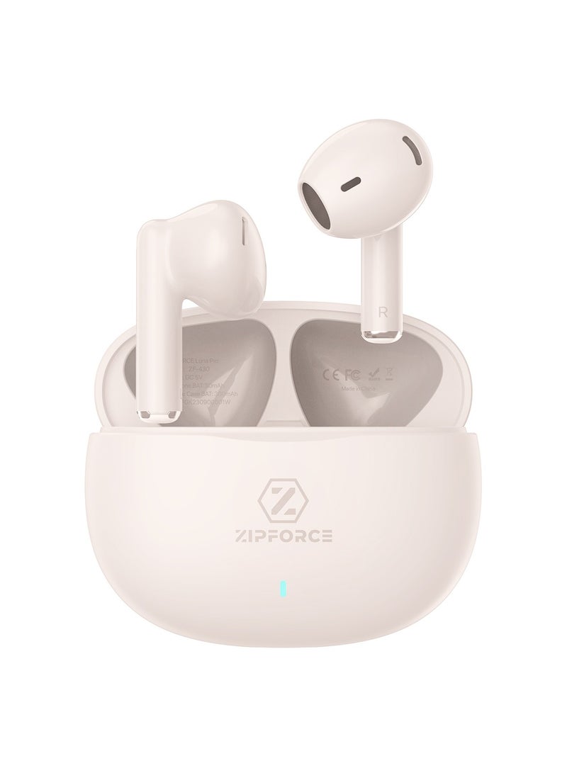 ZIPFORCE True Wireless Earbuds, In-Ear Bluetooth 5.3 Headphones 4-Mics ENC Clear Call, Bluetooth Earbuds Touch Control, IPX6 Waterproof TWS, Light-Weight Earphones - Image 1