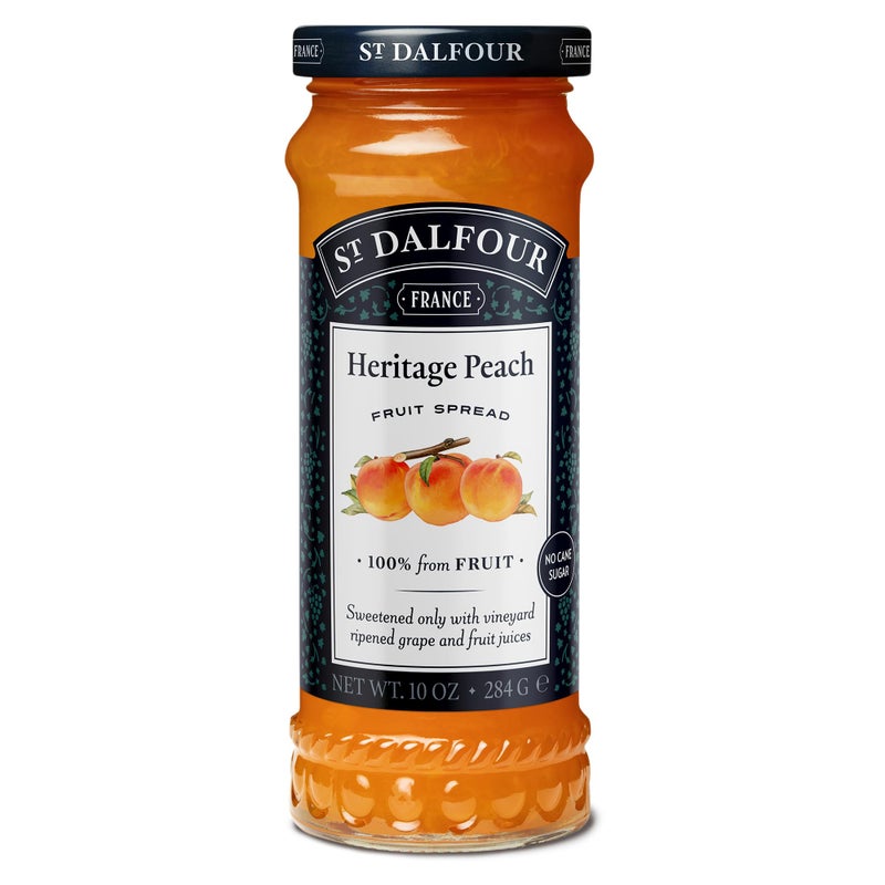 St.Dalfour St Dalfour Heritage Peach Fruit Spread  10oz  100 from Fruit No Artificial Ingredients NonGMO No Cane Sugars All Natural Made in France - Image 3