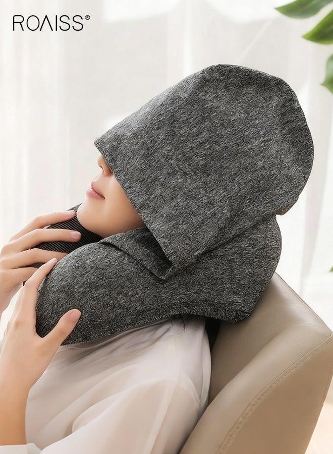 roaiss U-Shaped Memory Foam Neck Pillow Ergonomic Design with Slow-Rebound Memory Foam, Lightweight and Portable for Travel, Office Naps, And Daily Neck Support Machine-Washable for Long Flights and Desk Rest - Image 1