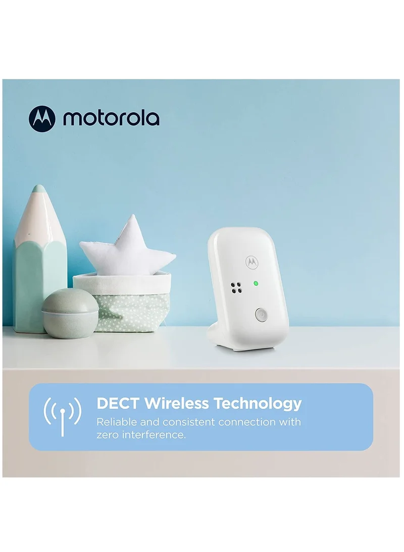 Motorola Audio Baby Monitor - Up To 300 Meter Range, Secure And Private Connection, High-Sensitivity Mic, Volume Control, Alert Detection Light, Portable Parent Unit (Outlet or AAA Battery - NOT Included)