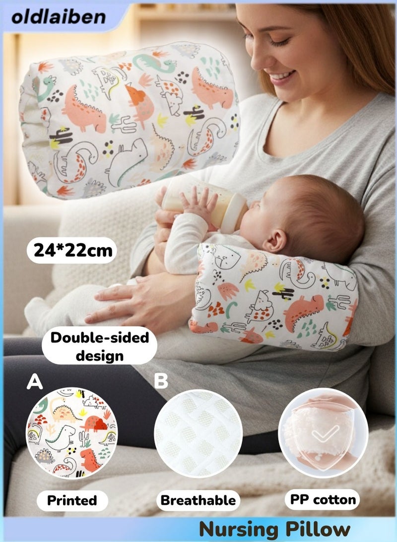 الدليبن وسائد الرضاعة الطبيعية، وسادة رضاعة للأطفال، وسادة ذراع رضاعة قطنية، وسائد تغذية ناعمة ومريحة، وسادة ذراع تغذية للأطفال محمولة للسفر، مناسبة للمواليد الجدد أو الرضاعة بالزجاجة، دعم للأم والطفل، هدايا للأطفال - Image 1