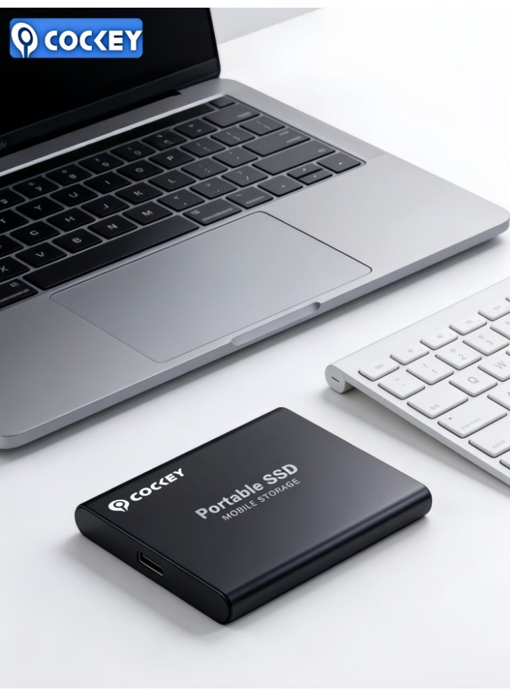 COCKEY 2TB Portable External Hard Drive, Mini SSD Hard Drives,Solid State External Drives,Computer Backup Drive,USB 3.1 to Type-C Support Data Storage Transfer for Windows XP PC Laptop and Mac(Black) - Image 5