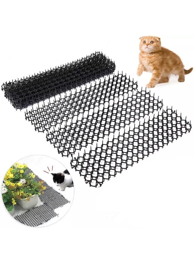 Relex 6PCS Cat Deterrent Scat Mat, Cat Repellent Spikes with 0.9 Inch Spikes, Cat Repellent for Indoor & Outdoor (49x14 cm) - Image 2