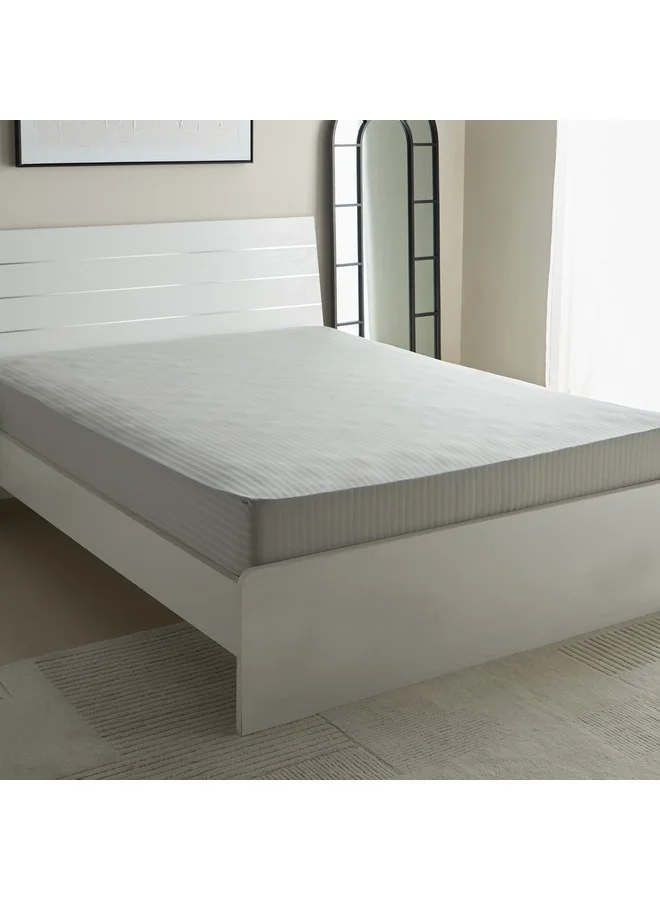 Home Box Hamilton Satin Stripe Olympic Queen Fitted Sheet 160 x 200 x 36 cm