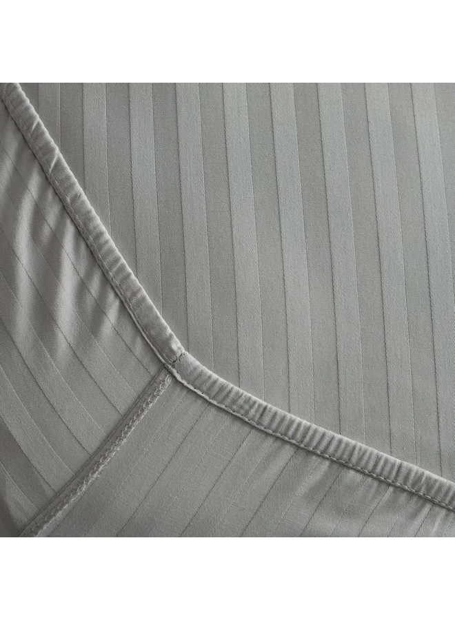 Home Box Hamilton Satin Stripe Olympic Queen Fitted Sheet 160 x 200 x 36 cm
