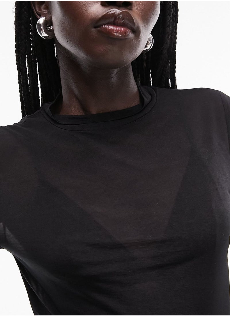 TOPSHOP High Neck Knitted Top  - Image 3
