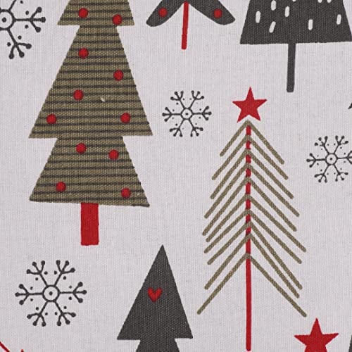 SASHAA WORLD Christmas Trees Cushion Cover | Festive Pillow Cover for Living Room, Sofa, Chair & Holiday Décor | Multi-Color Christmas Pillow Cover | 150 g, 45×45 cm - Image 3