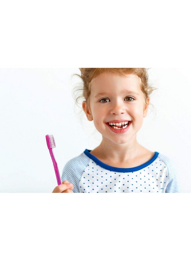 Bottles N Bags Bottles N Bags 28 Kids Prepasted Toothbrushes Individually Wrapped - Bubblegum Disposable Toothbrushes - Great for Sleepovers, Travel (28 Pack)  - Image 4