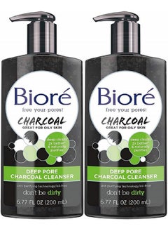 Biore Biore Deep Pore Charcoal Cleanser 6.77 Fl Oz (Pack Of 2)  - Image 1