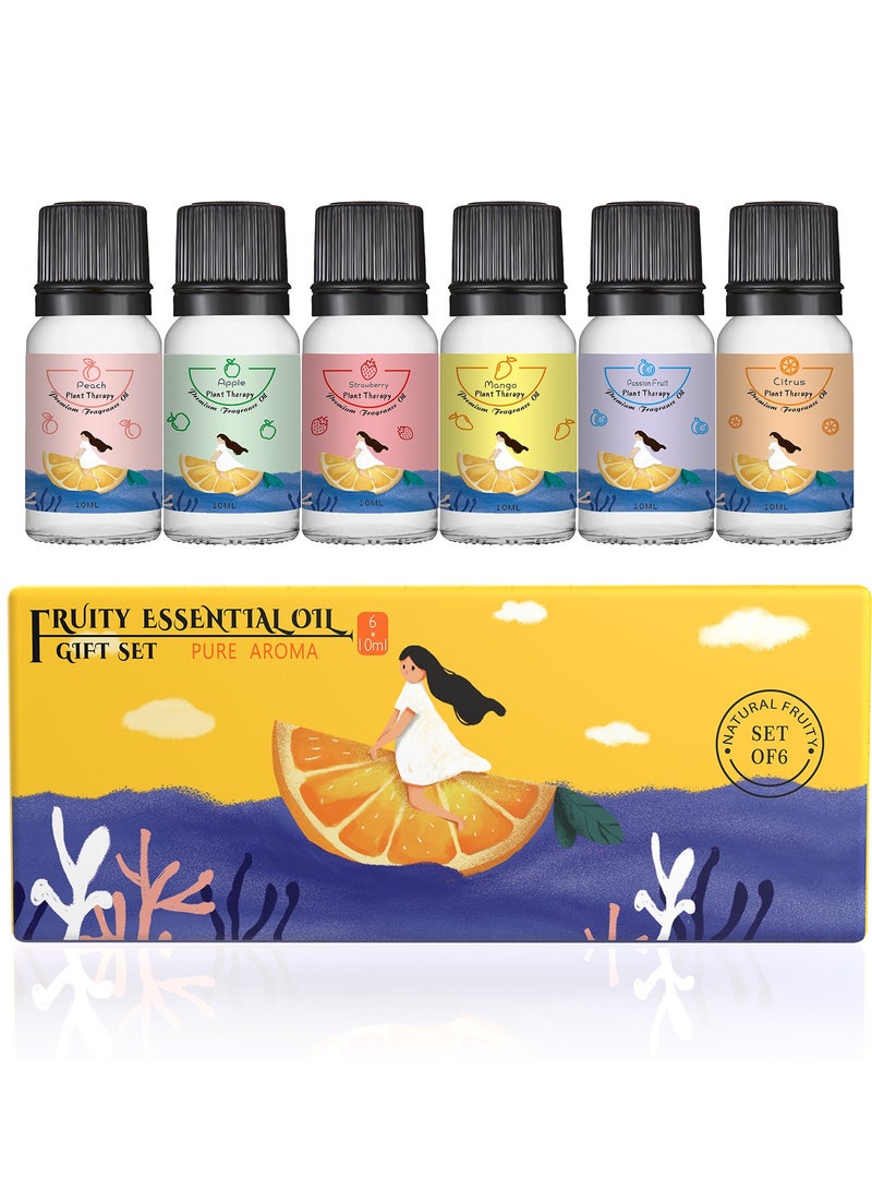 6-piece aromatherapy oil gift box set, transparent 10ml  - Image 1