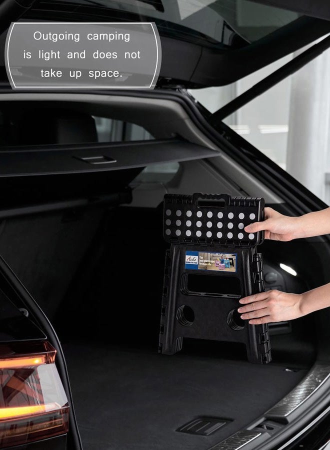 ACKO Folding Step Stool 13 inch Heavy Duty Plastic Foldable Step Stool for Kids and Adults, Small Collapsible Fold Up Stepping Stool 1 Pack - Image 5