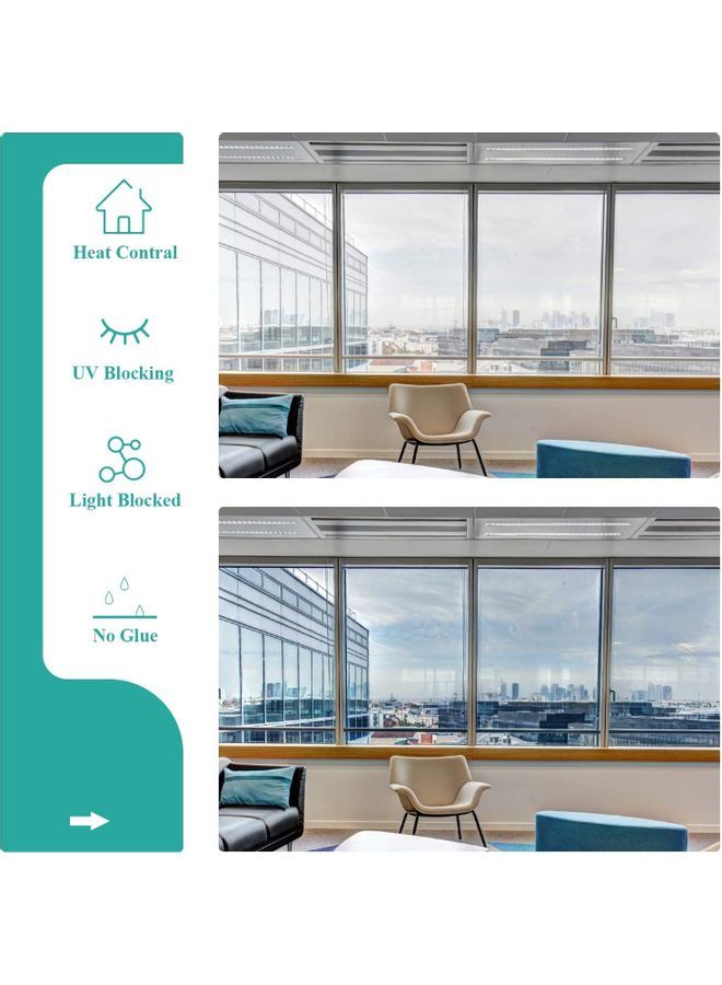 NIBEMINENT Decorative Window Film Sticker Black - Image 2