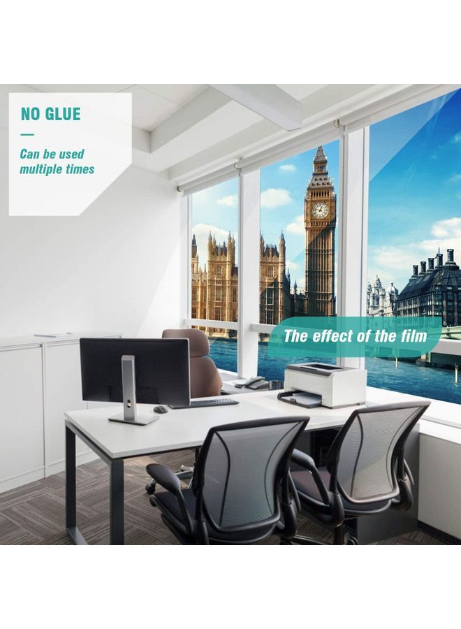 NIBEMINENT Decorative Window Film Sticker Black - Image 5