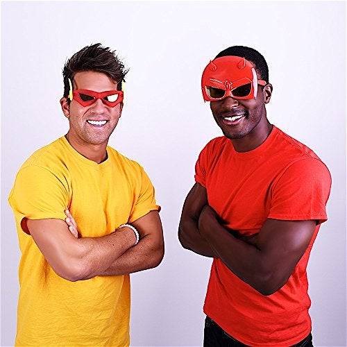 Sun-Staches DC Comics Official Flash Sunglasses | UV400 Justice League Costume Accessory Mask | One Size Fits Most - Image 4
