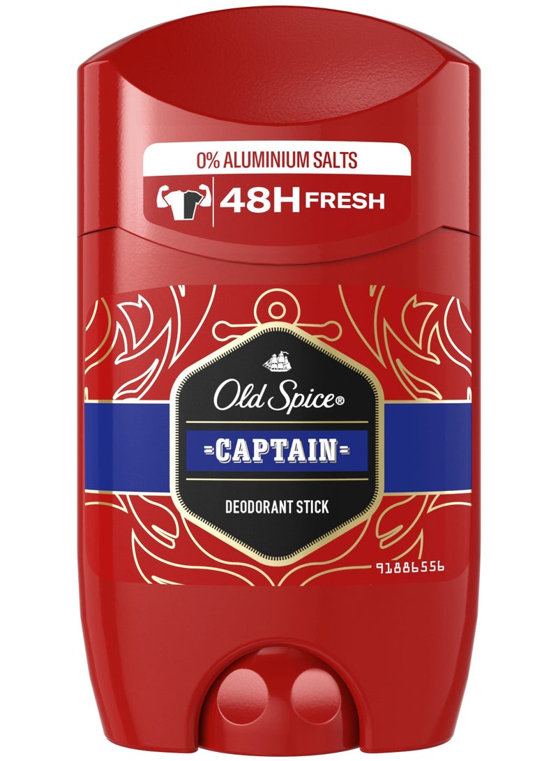 Old Spice Captain Deodorant Stick For Men, 50ml  - Image 1