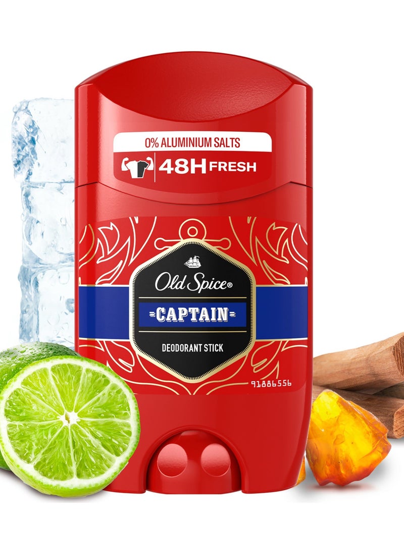 Old Spice Captain Deodorant Stick For Men, 50ml  - Image 2