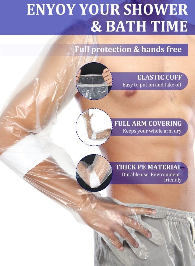 Sosation 50 Pcs Waterproof Arm Cast Cover for Shower Bath, Arm Cast Sleeve Protector, Adult Long Cast Bandage Protector Bag Covers for Shower Broken Wound Wrists Elbow(35.4 Inch) - Image 5