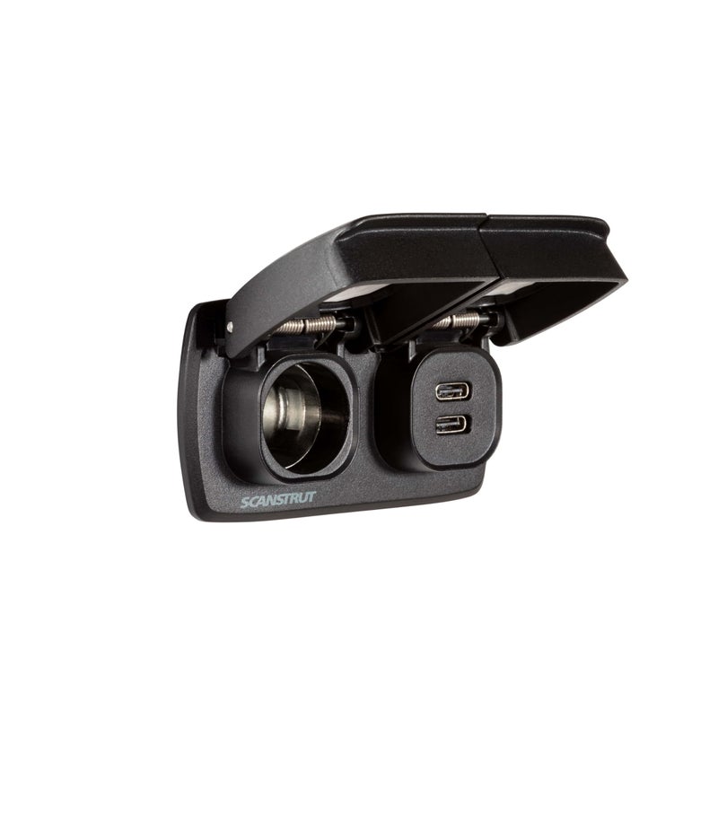 Scanstrut SC-Multi-F1 Flip Pro Multi - Dual USB-C with 12V Power Socket - Image 2