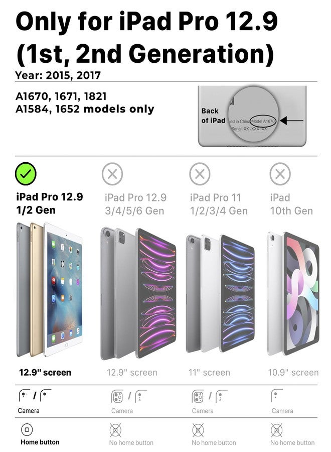 Cooper Cases Official Dynamo Kids iPad Pro 12.9 for 1st/2nd Generation (2015/2017) | Unbreakable Protection, Magic Handle, Stand & Pencil Holder (NOT FOR 2018-2022 3rd-6th Gen) (Candy Blue) - Image 2