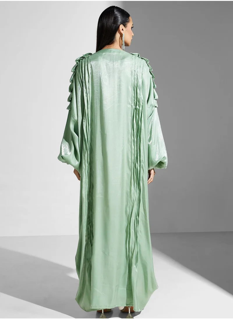 Khizana Ruched Sleeve Abaya