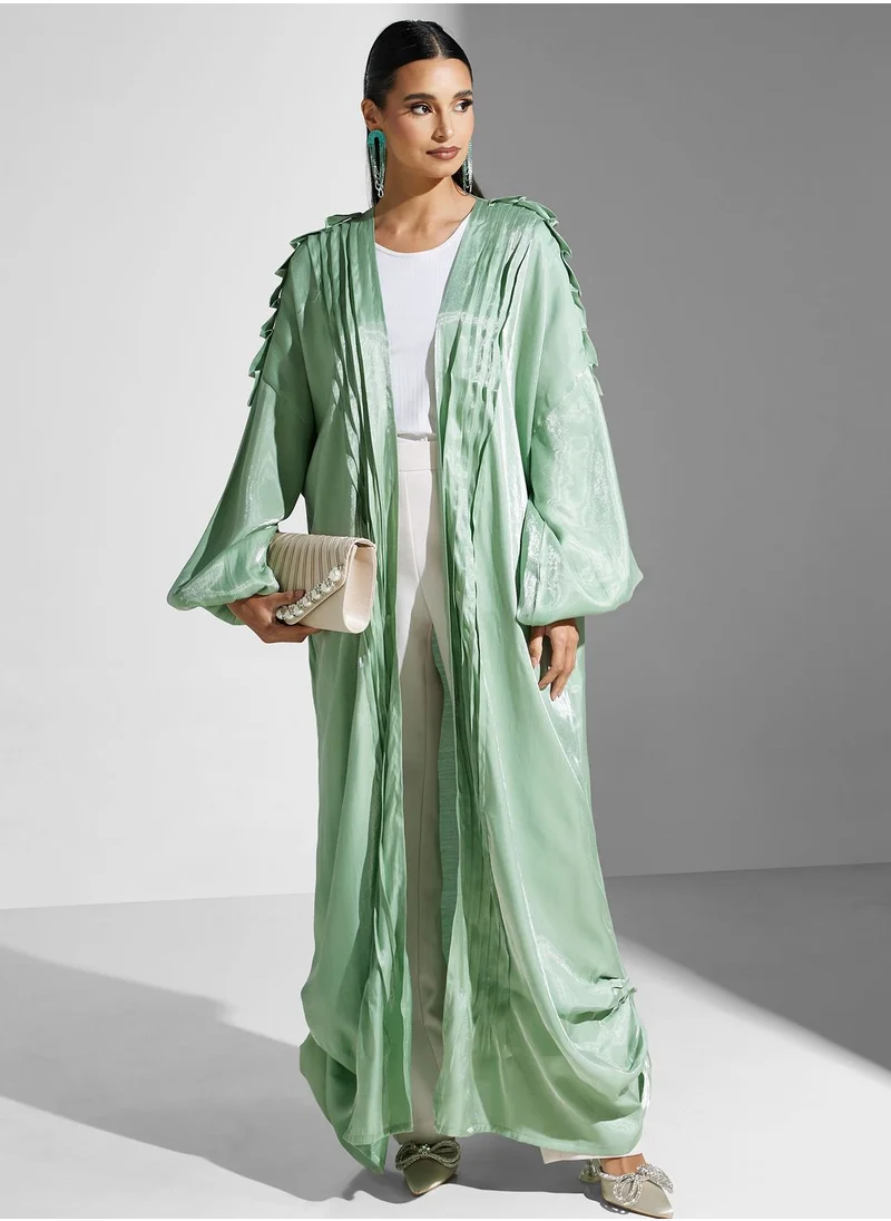 Khizana Ruched Sleeve Abaya