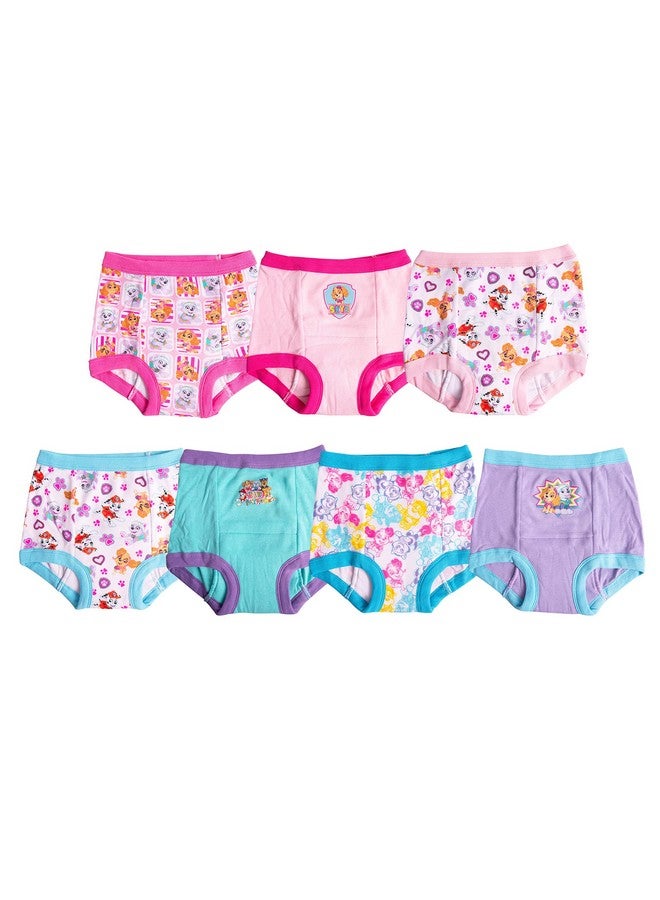 باو بترول سراويل تدريب على استخدام المرحاض للبنات من باو باترول مع تشيس وسكاي والمزيد مع مخطط النجاح والملصقات مقاس 18، 2T، 3T، 4T، عبوة من 7 قطع، 3T - Image 1