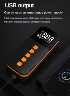 FPC Multi Functional Intelligent Portable Car Inflation Pump,Digital Display Iighting,Car Tire Electric,Wireless,Portable  - Image 5