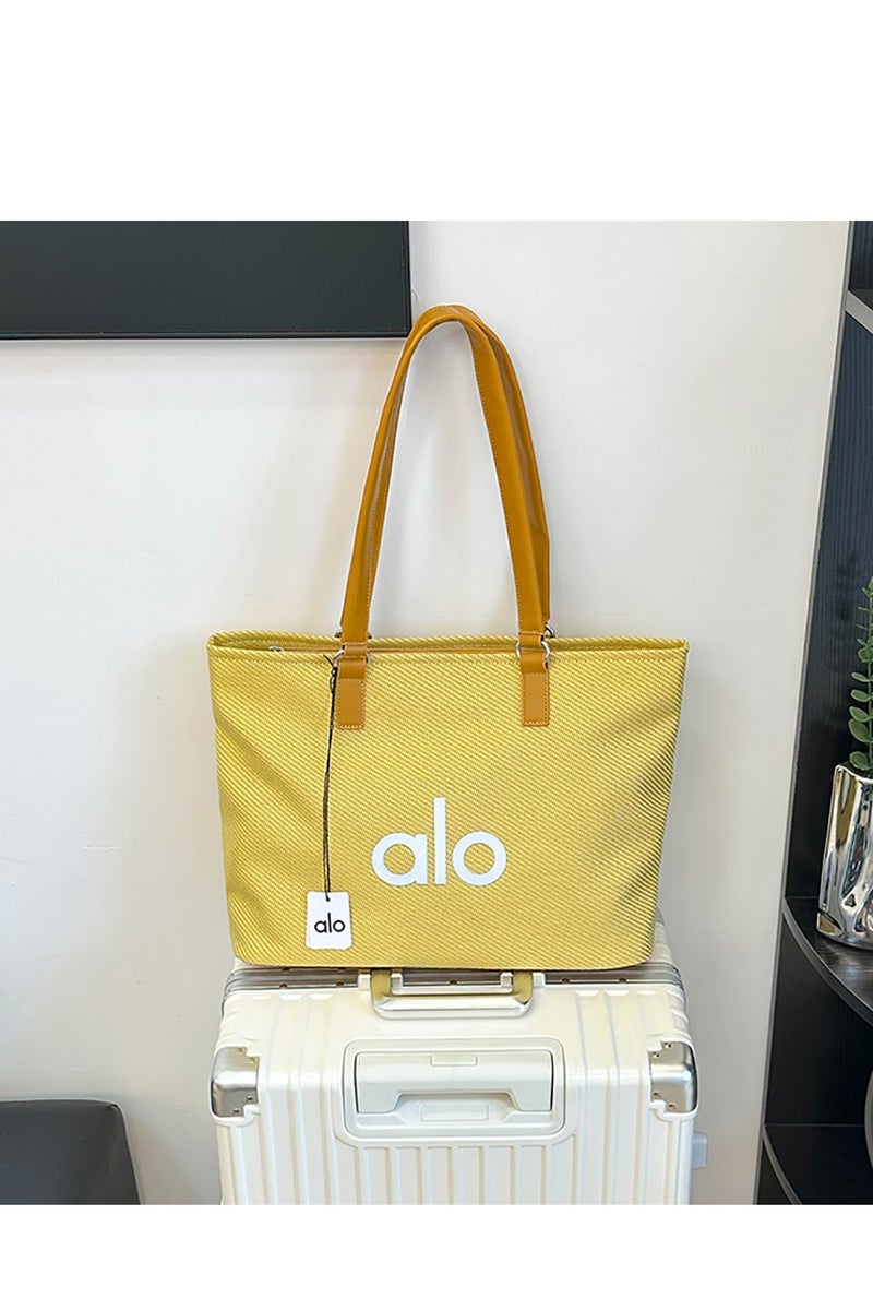 alo alo Yellow Large - Capacity Tote Bag, A Must - Have for Daily Commute