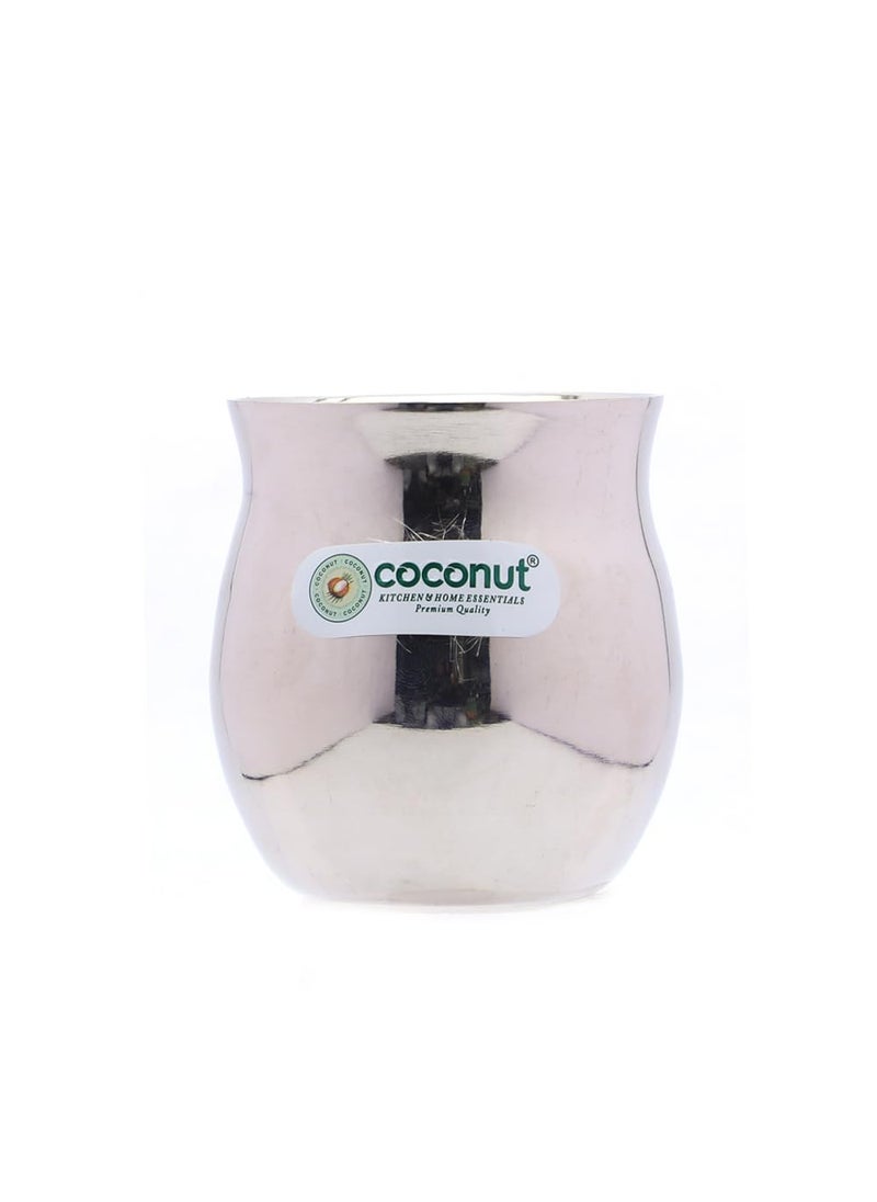 Coconut coconut Khullad Stainless Steel Double Walled Coffee/Tea Glass - 6pc - 100ML Each  - Image 3