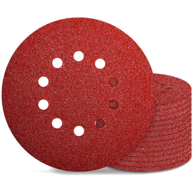 Awutzut 9 Inch 10 Holes Sanding Disc 40 Grit Drywall Sandpaper 15pcs for Popcorn Ceiling Sander Pads - Image 1