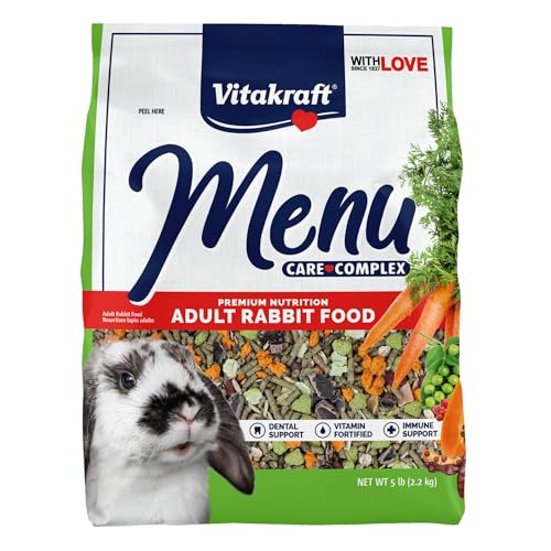Vitakraft Menu Premium Rabbit Food - Alfalfa Pellets Blend - Vitamin and Mineral Fortified - Image 1