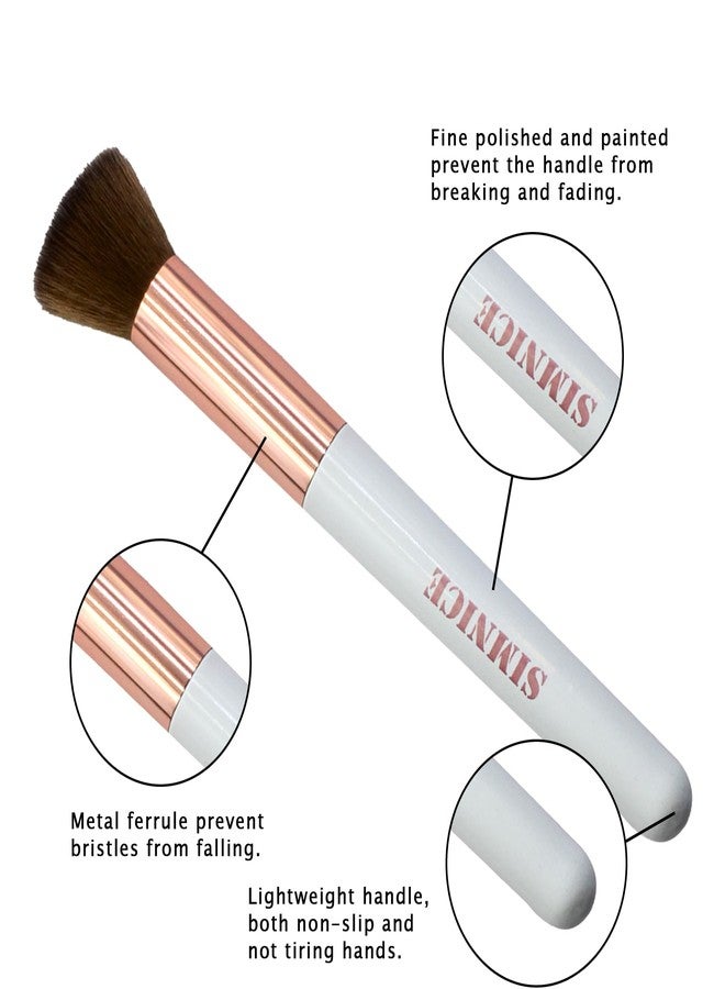 Simnice Professional Makeup Brush Set - 6Pcs Foundation Concealer Eye Shadows Makeup Brushes,Eyebrow Power Make Up Brush Kit,Travel Cosmetics Face Makeup Brushes For Women - Image 4