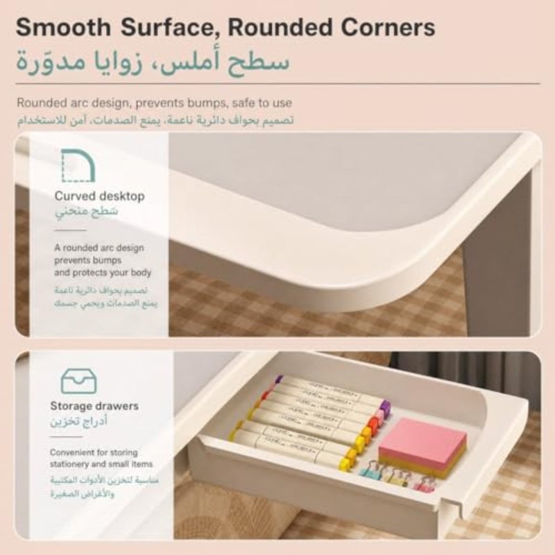Laptop Bed Table, Laptop Desk for Bed, Foldable Laptop Bed Desk with USB Charge Port, Night light, Fan, Desktop Card Slot, Side Drawer, Portable Laptop Table for Bed Eating Reading Working - Image 3