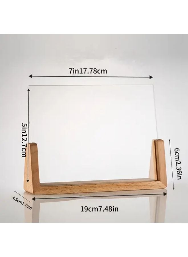 Small Modern Minimalist Acrylic Photo Display Stand For Tabletop Or Wall Decor - Image 3