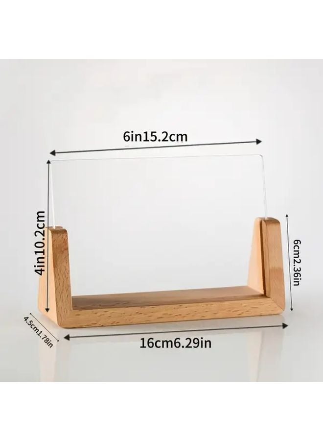 Small Modern Minimalist Acrylic Photo Display Stand For Tabletop Or Wall Decor - Image 2